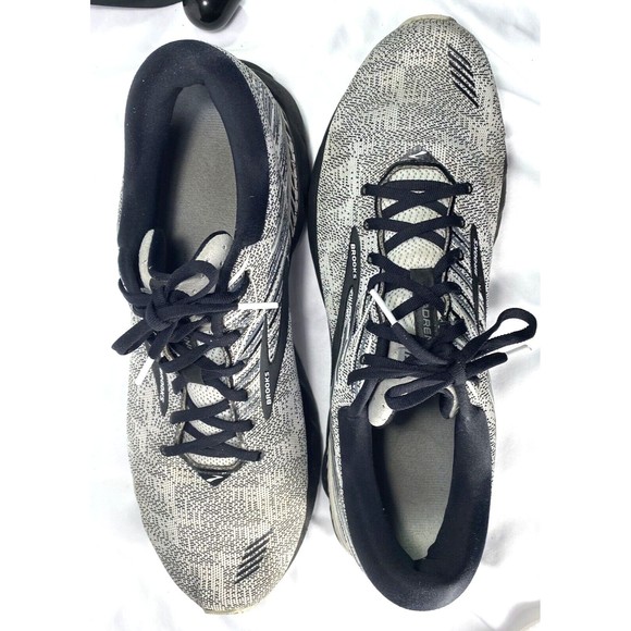 Brooks Men’s Adrenaline GTS 19 D 1202841B156 Gray Oreo Running Sneakers Size 14 - Picture 6 of 8